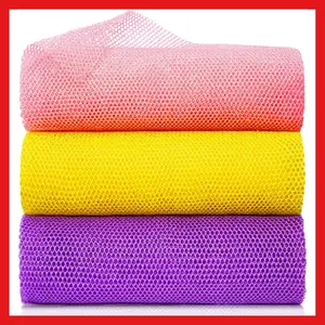 3 Pieces African Net Sponge African Exfoliating Net African Bath Sponge African Scrubbing Long Net Rag African Wash Net Shower Body Scrubber