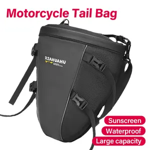 Motorcycle Rear Seat Bag Multifunction Crossbody Tail Bag Wear Resistant Waterproof Rear Motorcycle Suitcase Biker Bag