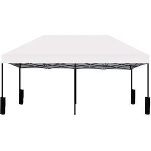 Pop Up Canopy Tent, 10x20 Commercial Instant Shelter Tent, Portable Folding Ez up Canopy with 4 Sand Bags, Heavy Duty Patio Event Tent, Waterproof Canopy for Outdoor Parties,Wedding,Camping