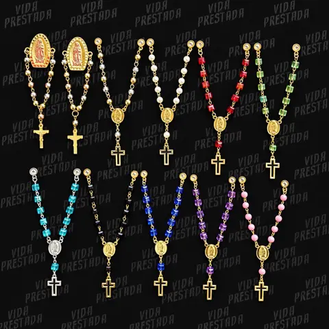 Virgen/San Judas/Cristo Chain Pins