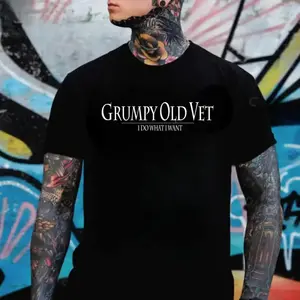 Grumpy Old Vet I Do What I Want T-Shirt, Hoodie, Sweatshirt – Funny Veteran Gift for Dad, Husband, Retired Military