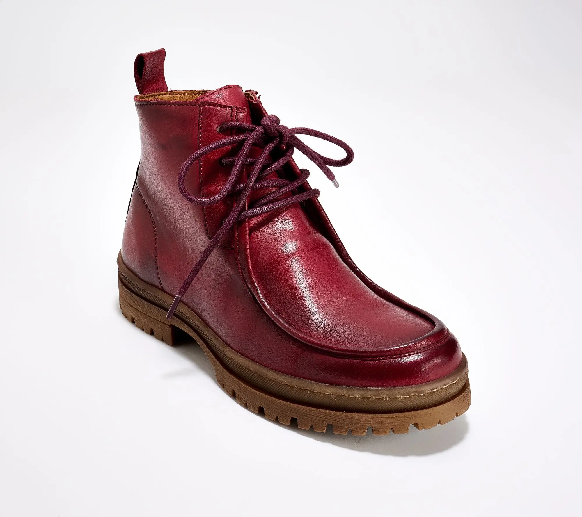 Miz Mooz Leather Lace-Up Ankle Boots - Amherst