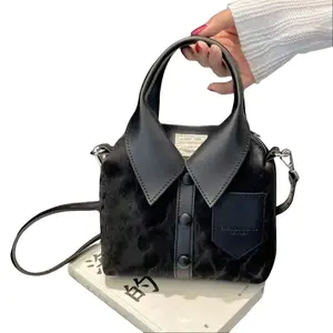 Shaped Bag Small Square Crossbody Bag, Pu Fabric with Ajustable Strap Shoulder Bag Satchel Hot Girl Style Clothing Purse Bag Unique Stylish Women's Handheld Bag With Simple Shirt Design Work Bag