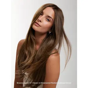 Luxy Hair 20" Hair Fill-Ins for Thinning Hair – Dimensional Rooted Sunkissed Brown | 95g Human Hair