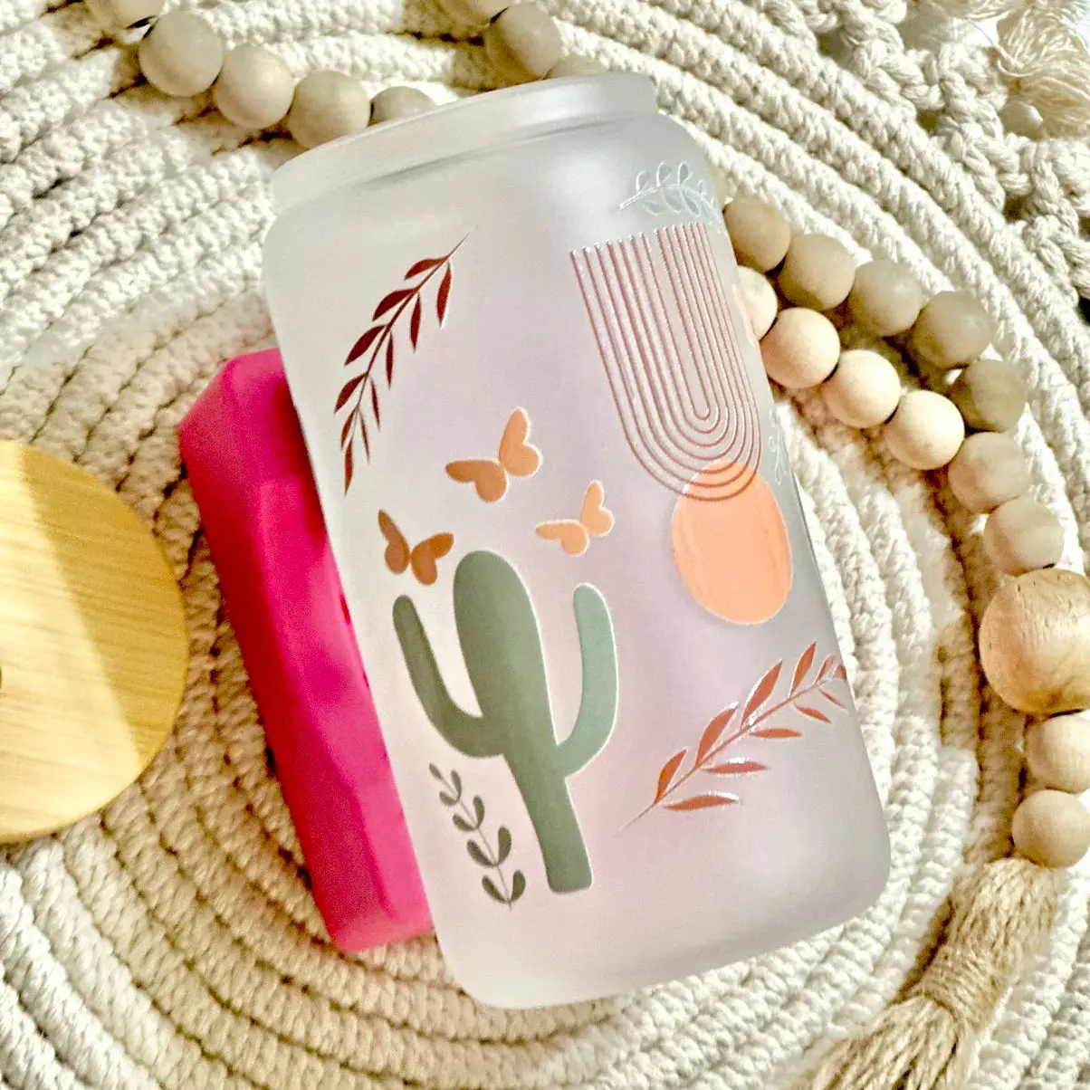 Cactus Glass Cup