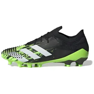 Adidas Predator Mutator 20.1 L Laceless AG Football Cleats for Men with Cushioning in Black and Green Trending Shoes, House White Official Shoes to Get / Maison Mihara