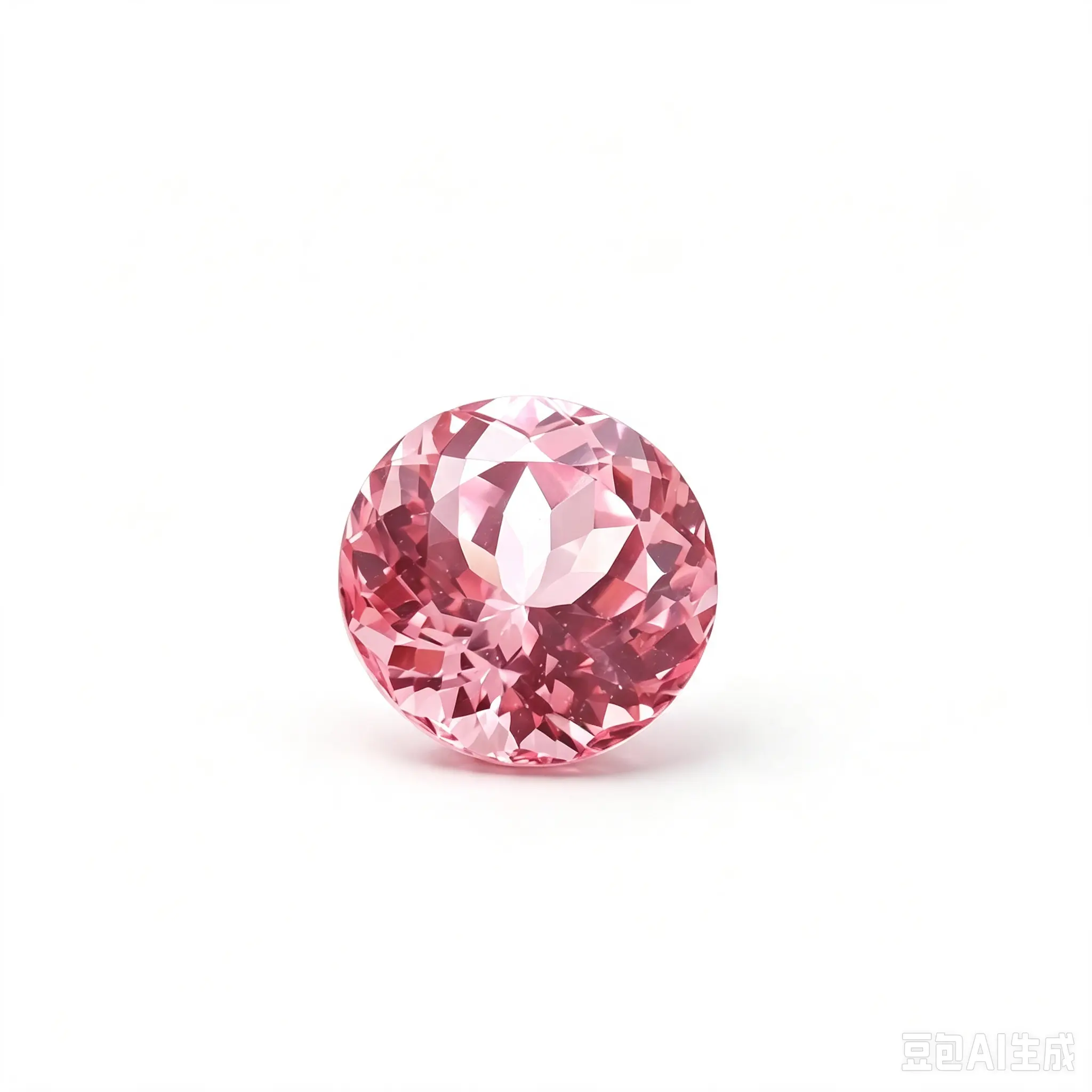 Lab-Grown Round Cut Pink Sapphire With AGL Certificate