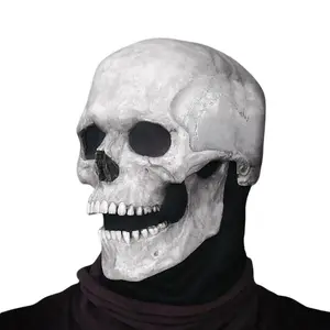 Movable Jaw Skull Mask - I am the Ghost Rider Skeleton with Moving Jaw