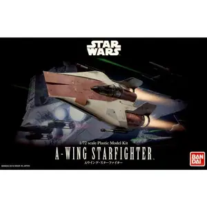 Bandai Hobby Star Wars A-Wing Starfighter 1/72 Scale Model Kit