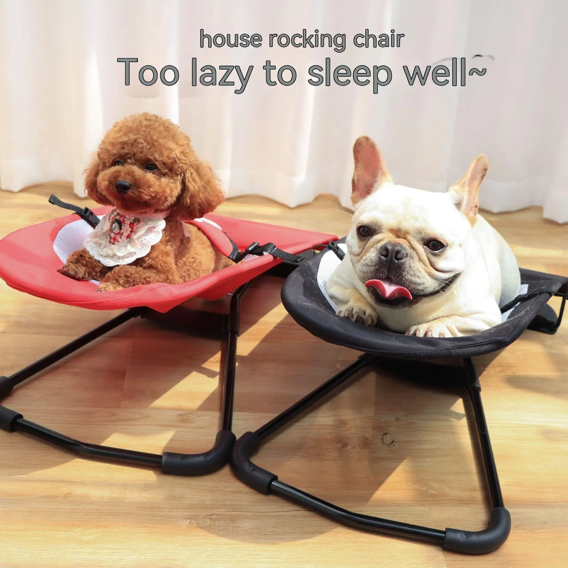 Portable Pet Rocking Chair Cushion 78x39x42cm for Dogs