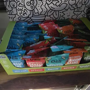 The Only Bean - Crunchy Roasted Edamame Beans (Variety) - High Protein, Healthy Snacks, Low Carb, Gluten-Free & Vegan (0.9oz) (45 Pack)