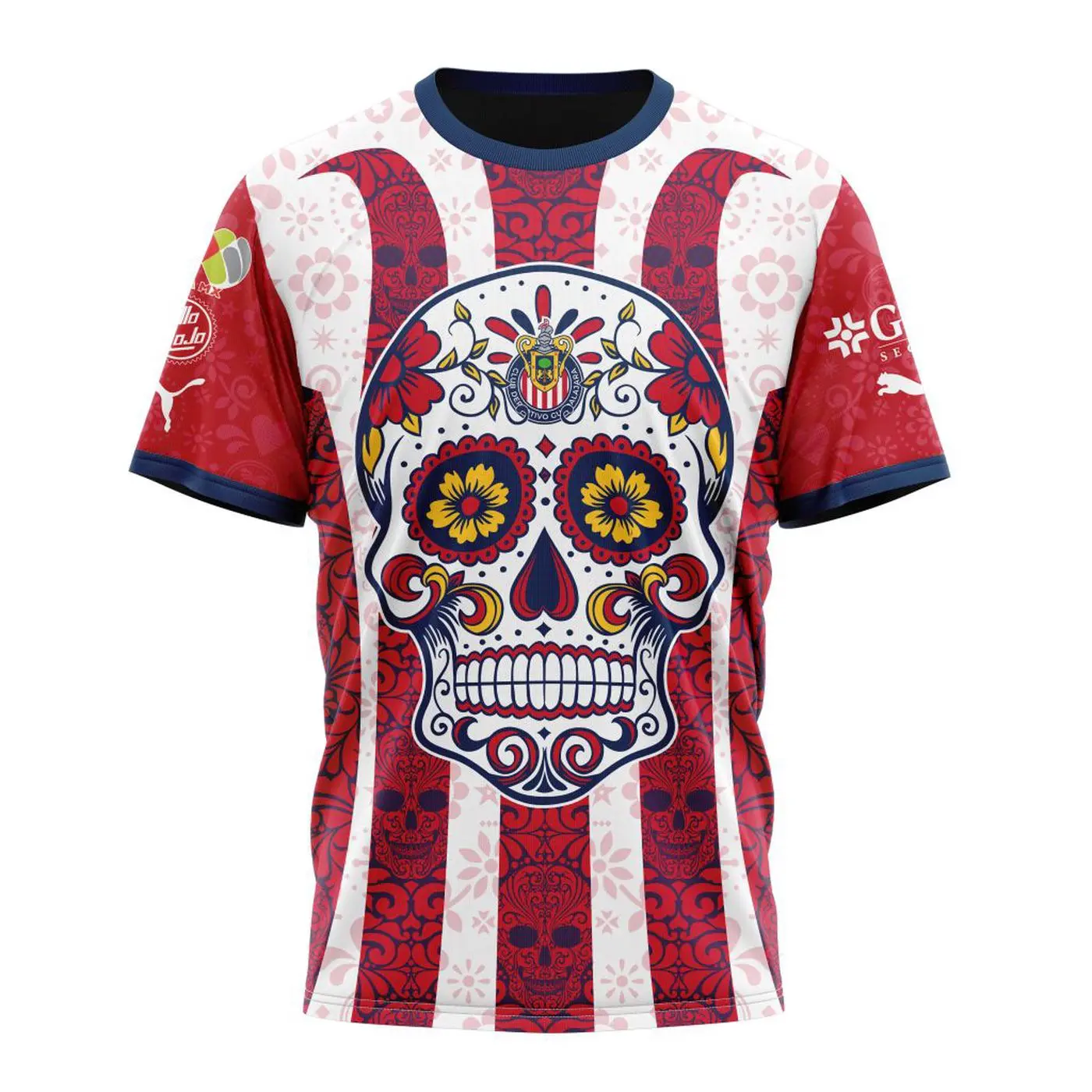 LIGA MX Chivas Guadalajara 2023 – 2024 Home Dia De Muertos Design