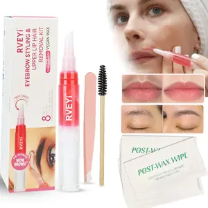 Eyebrow Wax Kit for Women, Hair Removal Facial Hair Remover for Eyebrows, Upper Lip, Chin & Moustache, Easy-To-Use Sugaring Waxing Tool