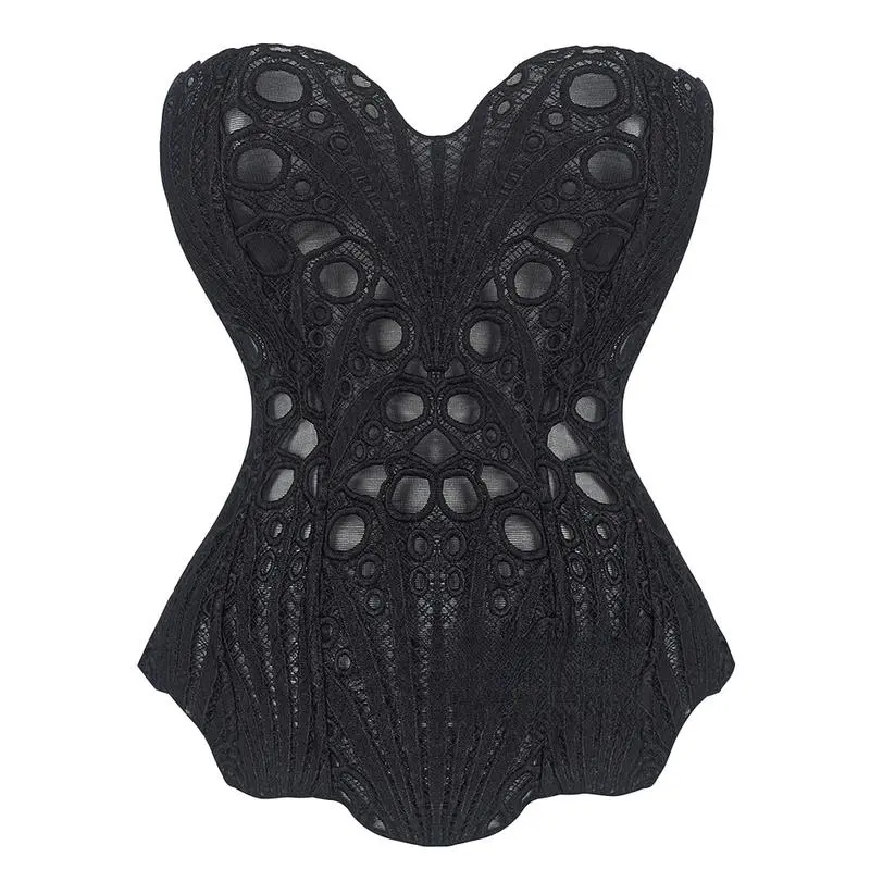 Women's Violet Printed Lace Corset - Irregular Double-Layer Fitting Bone Costume Wear for Sports & Outdoor Activities, Female, Pack Of 8