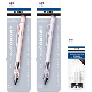 Mechanical Pencils 0.5mm,  & Purple with Eraser Refills |  Stationery | Mechanical Pencil Pack | School Supplies | College Essentials | Office Supplies | Gifts