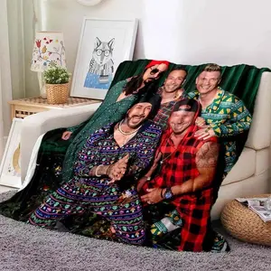 BSB Blanket Backstreet Boys Blanket Lightweight Skin-friendly Soft Breathable Ultra Warm Blanket Bedding Travel