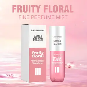 LANIMPRESS Samba Passion Fruity Floral Fine Perfume Mist 3.0 fl.oz Liquid Travel Size Long Lasting Spray for Modern Lady Halloween Christmas Gift
