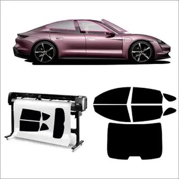 StaticCling Precut Window Tint Kits for Car Windshield Sunshade Customizable Reusable Film Easy Install Removable for Privacy Glare Reduction Car Accessories