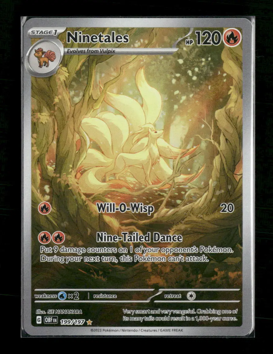 SV03: Obsidian Flames Ninetales -199/197 #199/197