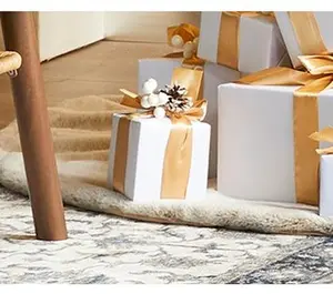 Glitzhome 7.5ft LED Pre-Lit Green Full Fir FauxChristmas Tree