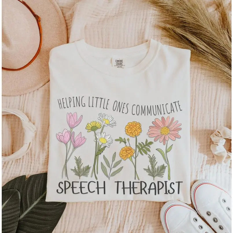 Top Gift Comfort Colors T-Shirt Speech Therapy Shirt, SLP Shirt, SLP Sweatshirt, Speech Pathologist, Speech Therapy, School SLP Tee, Speech Therapist Appreciation Gift,Gift Funny Hoodie And Classic Sweatshirt For Mens And Ladies N