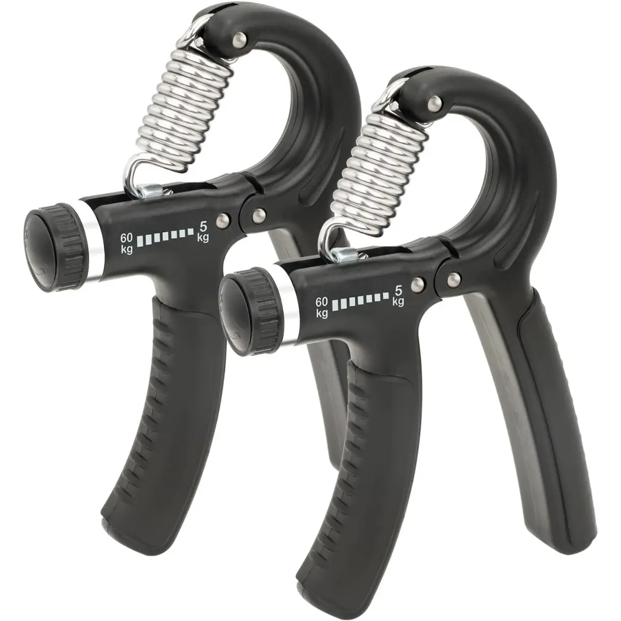 Grip Strength Trainer  Hand Grip Exerciser Strengthener 2Pack Adjustable Resistance 11-132 Lb(5-60kg) for Forearm Muscle Fingers Wrists Building Injury Recover Hand Rehabilitation Exercising
