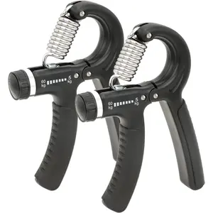 Grip Strength Trainer  Hand Grip Exerciser Strengthener 2Pack Adjustable Resistance 11-132 Lb(5-60kg) for Forearm Muscle Fingers Wrists Building Injury Recover Hand Rehabilitation Exercising