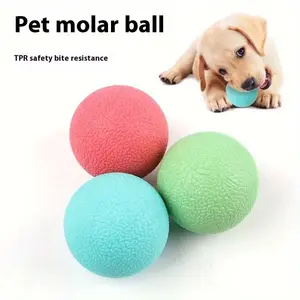 Tpr Dog Chew Ball, Durable Non-Toxic Rubber Toy for Dogs, Perfect for All Breeds and Sizes, Bouncy Teeth Grinding Ball
