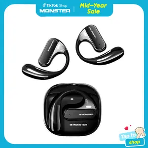 Monster Wireless Earbuds – Bluetooth 6.0 In-Ear Headphones with Charging Case, Deep Bass Stereo Sound, Built-in Mic, Clear Calls, Waterproof Sport Design for Workout & Travel - SummerWins - DealsForYouDays