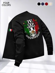 Men's Stylish Business Casual Jacket with Eagle Print, Comfortable Loose-Fitting Design for Everyday Wear and Outdoor Activities