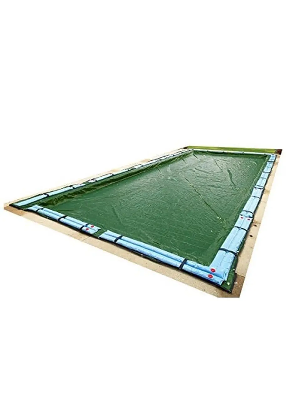 Arctic Armor Heavy-Duty In-Ground Swimming Pool Winter Cover, 12-Year Durability, 16'x36' & 21'x41' Rectangle Sizes, Black Underside, Corner Grommets, Heat-Sealed Seams, Woven Polyethylene Scrim