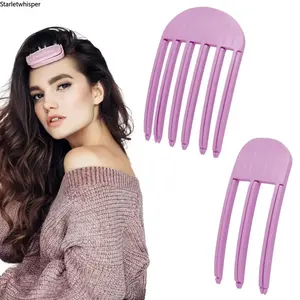 2PCS Hair Volume Clips for Bangs & Root Lifting, No-Crease Fluffy Volumizing Styling Clips, Lightweight Easy Use Hair Tool Suitable for All Hair Types Daily Styling