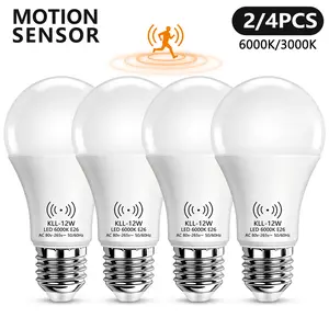 Kasotile Motion Sensor LED Bulb, Dawn-To-Dusk Lighting, & Warm Light Options, Ideal for Indoor/outdoor, Porch, Stairs, Corridor