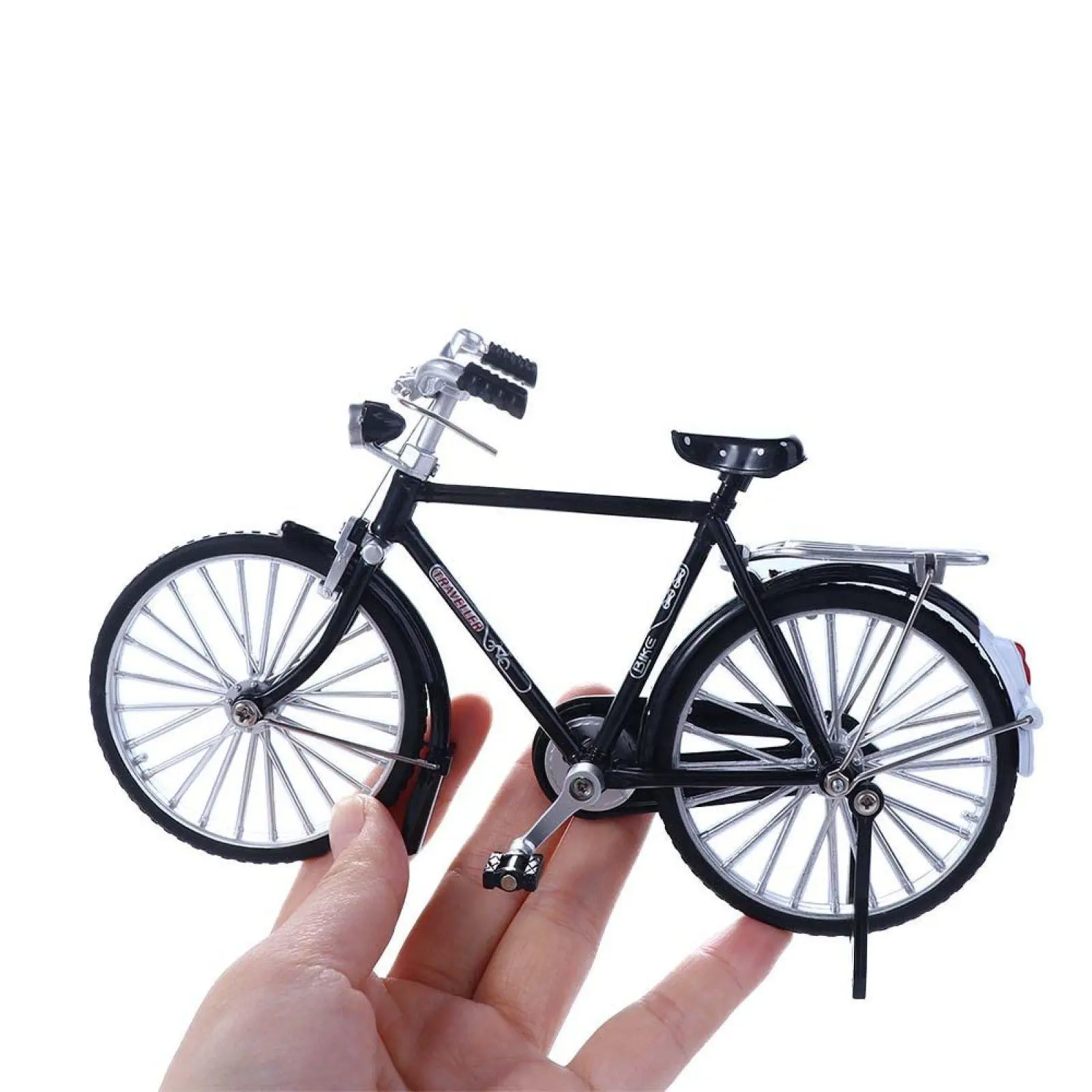 Cool Crafting Challenge - Assembled Alloy Bicycle Model with assembly instructions, Nostalgic&Retro-Style Bicycle Desktop Ornament for Home and Office, Gifts for Father/Husband/Son