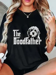 100% Cotton Mens The Doodfather Goldendoodle Dog Doodle Dad Fathers Day T-Shirt