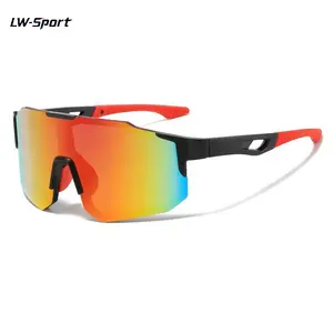 Cycling Sports Shield Sunglasses | CyclingTok OutdoorTok UV400 Anti-Glare Mirrored Gradient Lens | Unisex Mens Womens Windproof Sports Goggles | MTB Road Bike Hiking Running Fishing Gift For Cyclists Outdoor Lovers