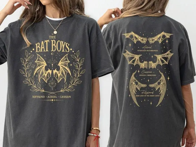 Comfort Colors The Bat Boys Shirt, Acotar Merch Tee, Bat Boys Wings Tee, The Night Court Tee, SJM Merch, Fantasy Readers Gift, Book Club Tee