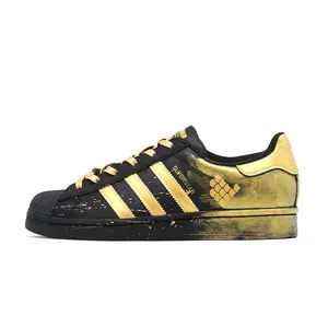 Adidas Originals Superstar Black Gold Dragon Scale Shell Toe Low-Top Sneakers for Men and Women Trending Shoes, House White Official Shoes to Get / Maison Mihara Verifiable, with credentials and supporting global authentication