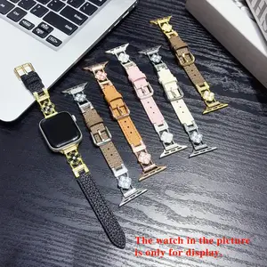 Buchanan Style Alligator Pattern Apple Watch Band, Elegant Luxury Design, Fits Multiple Sizes, Perfect for Daily Wear & Events, Watch Straps
