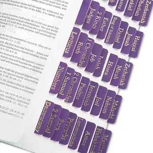 Purple Leather  Tabs,   Tabs for Women Men,  Book Tabs for Women Study , 66  Tabs for Old and  Testament, Additional 9 Tabs