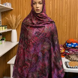 Royal Plum Luxury Scarf, Print, Versatile