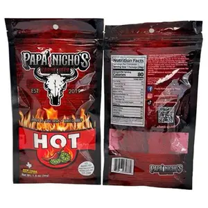 NEW LOOK 2026!! - RED POWDER HOT Beef Jerky - Carne Seca