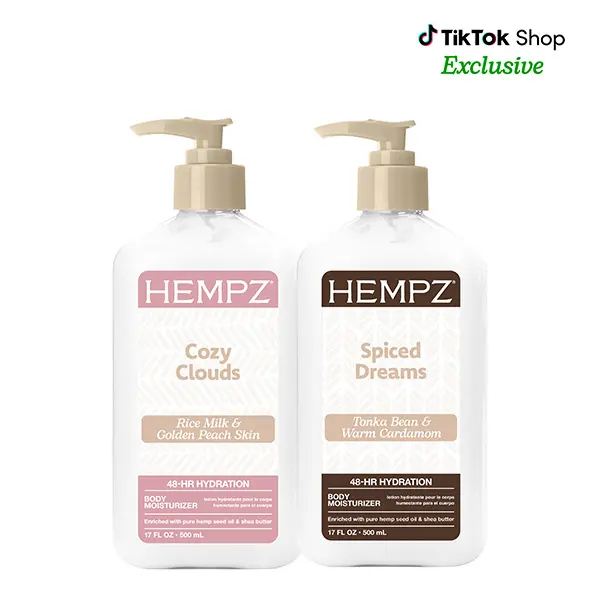 Hempz Exclusive Cozy Clouds & Spiced Dreams Moisturizer Bundle
