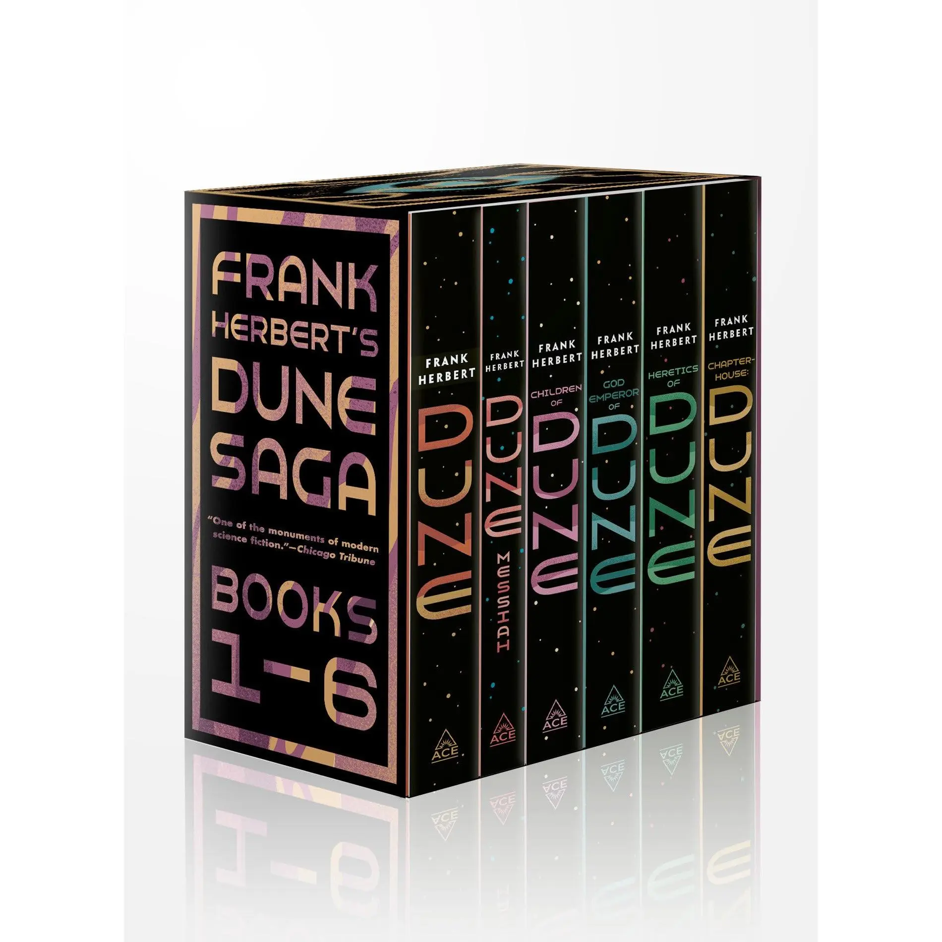 Frank Herbert's Dune Saga 6-Book Boxed Set: Dune, Dune Messiah, Children of Dune, God Emperor of Dune, Heretics of Dune, Andchapterhouse: Dune -- Frank Herbert - Paperback