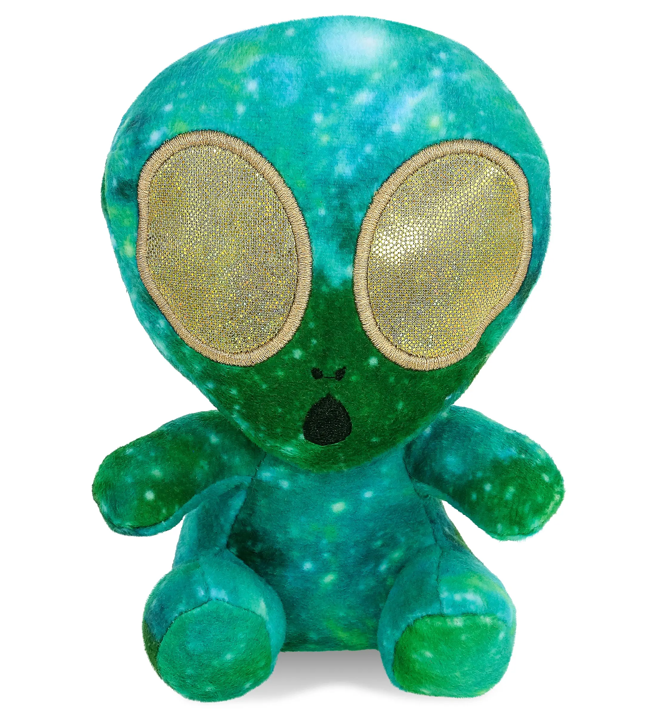 DOLLIBU SNUG-MOOSHIES 6" Space Green Alien Stuffed Toy (5lx3wx6h inches) - Unisex 1 Dollibu Snug-Mooshies Space Green Alien, Super Soft Fluffy Sensory Plush, Child-Friendly Embroidered Features, Hand Wash-Dry, Boy Bedtime Companion, Stress-Relieving Gift