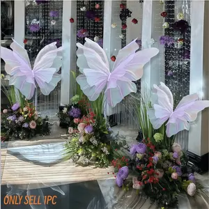 Artificial Flower Butterflies Decorations, Wedding Butterfly Wall Art, Silk Artificial Butterflies, Home Living Room Decoration, Ornaments