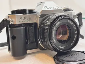 Canon AE-1 Program Camera 50mm f1.8 FD Lens  & 70-210 mm zoom package!