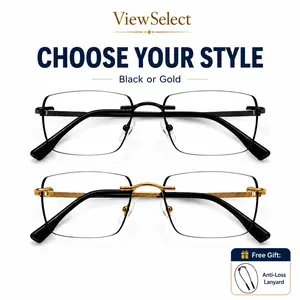 ViewSelect Non-Prescription Progressive Multifocal Photochromic Reading Glasses for Women & Men - Blue Light Blocking, UV Protection, Light-Adaptive Eyewear for Near, Mid, Far Vision