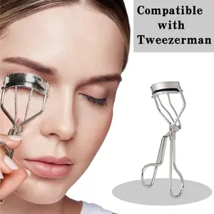 Classic Portable Eyelash Curler Quick Natural Curling Tool Long Lasting Lifting Lengthening Compatible with Tweezerman for 100 Makeup Scenarios