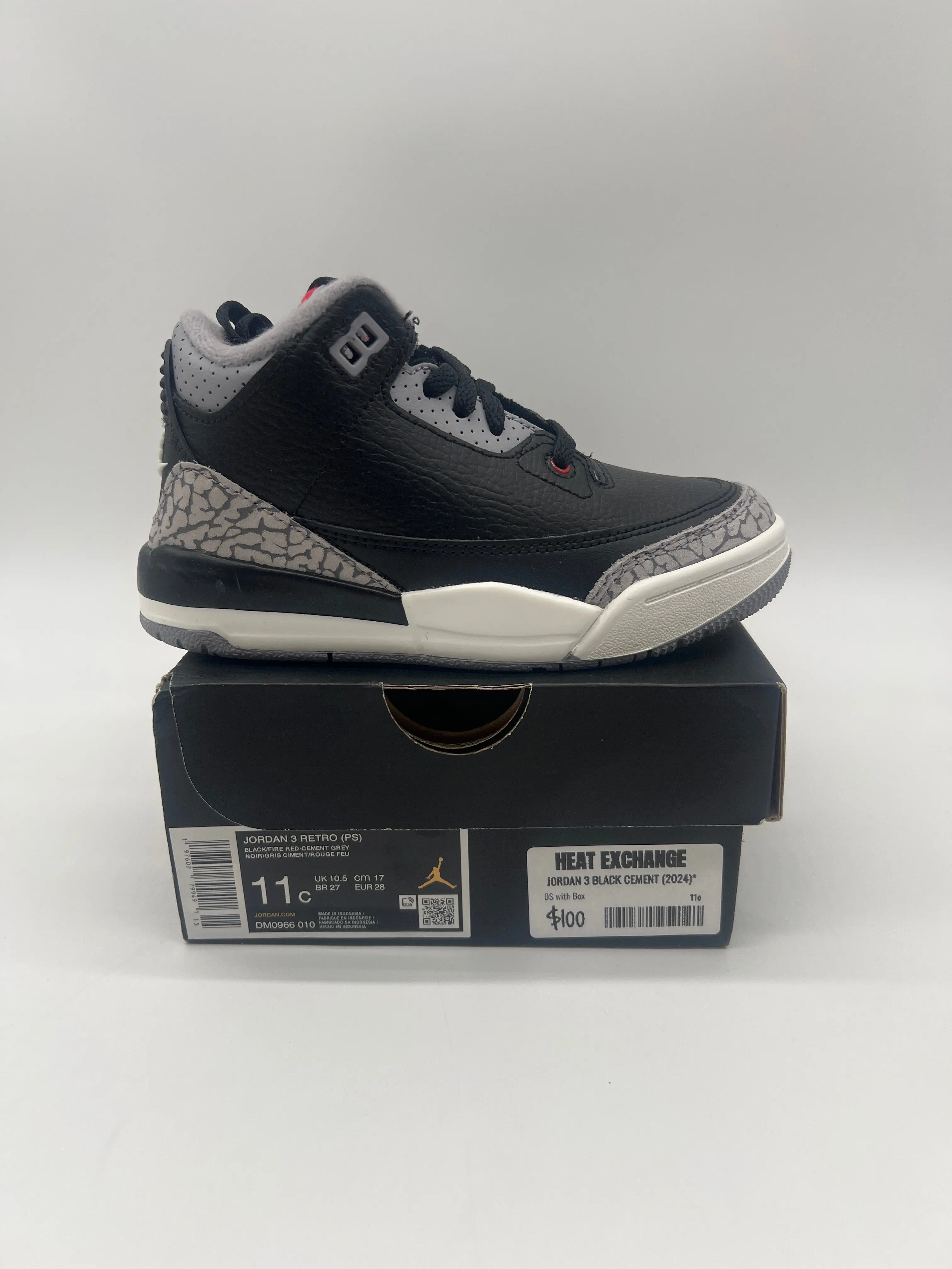 Jordan 3 Black Cement (2024)* Jordan 3 Black Cement (2024)*